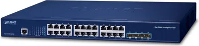 Produktbild von Planet SGS-6310-24T4X Managed Layer-3-Gigabit-Ethernet-Switch – Switch – 0,1 Gbit/s