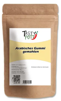 Produktbild von Tasty Pott Arabisches Gummi (Gummi arabicum E 414) - im Beutel - 250g