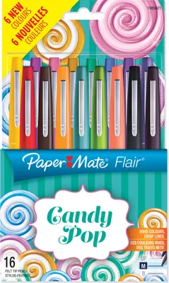 Image de PAPER MATE Feutre Flair CandyPop Portefeuille 16 pièces