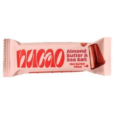 Produktbild von Nucao Almond Butter & Sea Salt Schokoriegel vegan, 12er Pack (12 x 33g)