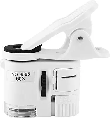 Produktbild von 9595W 60X Telefon-Mini-Taschenmikroskop, Tragbares Digitales Mikroskop-Kamera-Handy-Clip-On-Mikroskop
