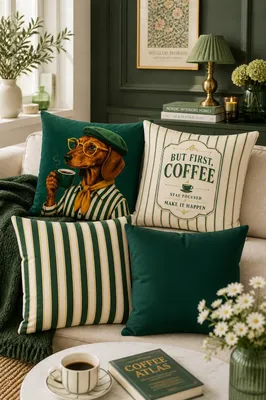 Obrázok produktu pre Evila Originals, kvalitná súprava na vankúše (4 kusy), 43x43 cm, 100% polyester, možnosť prania