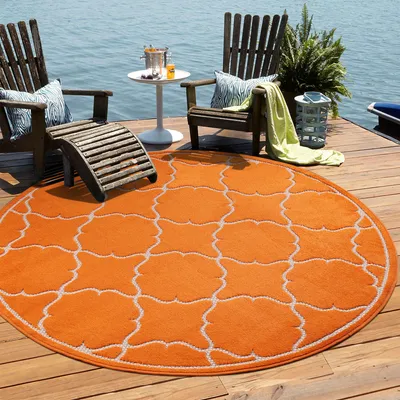 Produktbild von Teppich BERLIN 9006 ORANGE 200x200 RUND