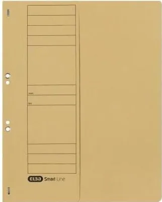 Zdjęcie produktu dla Segregator oczkowy ELBA z tektury, zamsz, zszywanie handlowe połowa przedniej okładki, pakowany po 50 sztuk - 50 sztuk (21451 CH)