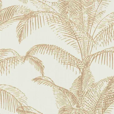 Produktbild von Rasch Tapete | Kollektion Selection | 406818 | Vliestapete | Botanisch | 0.53 x 10.05 m | Gold | Weiß | Wohnzimmer | Flu