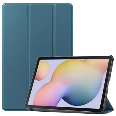 Imagen del producto de Funda protectora para Samsung Galaxy Tab S7 SM-T870/T875/X700, funda delgada con función de soporte y función de encendido/apagado automático, color verde