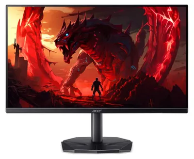Image de Écran Acer Nitro KG240YP0bi, 23,8'' FHD (1920X1080) VA, ZeroFrame, FreeSync 144Hz, 1ms (VRB), 100M:1, 250 nits, 99 % sRGB, VGA, HDMI, inclinaison, Energy Star, Vesa, noir