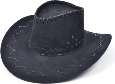 Produktbild von Schwarzer Genähter Cowboyhut
