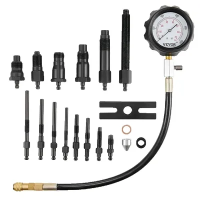 Productafbeelding van Compressietester voor dieselmotoren, set van 18 onderdelen voor het testen van de cilinderdruk, tester voor dieselinjectoren