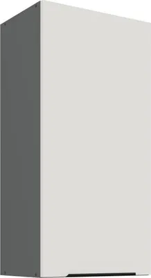 Immagine prodotto di Mobiletto a parete alto LUNARA - larghezza 45 cm, bianco/antracite