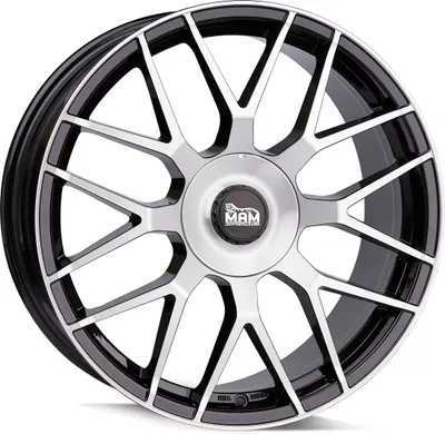 Produktbild von 20 Zoll MAM GT1 5x112 ET45 Alufelgen BLACK FRONT POLISH