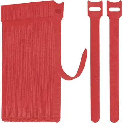 Produktbild von Klett Kabelbinder Wiederverschließbar Rot 70 Stück 15cm