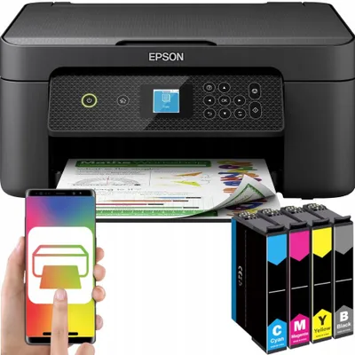 Produktbild von EPSON XP-3205 3-in-1-Tintenstrahldrucker mit Duplexfunktion, WLAN und LCD-Farbdisplay