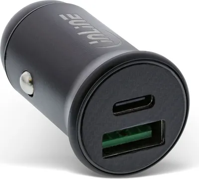 Produktbild von InLine® USB KFZ Stromadapter PD, 12/24V USB-A + USB-C, max. 60W, schwarz