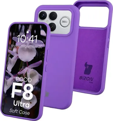 Produktbild von Silikon Handyhülle für Xiaomi POCO F8 Ultra, Bizon Soft Case, Violett