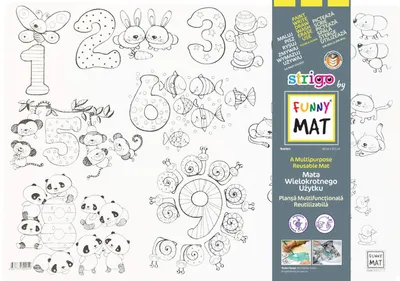 Immagine prodotto di Funny Mat Tappetino da disegno con numeri 48 x 33,5 cm