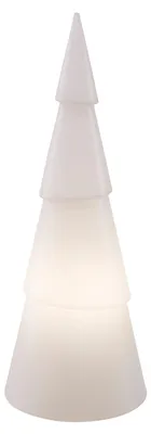 Leuchtender Baum rund 55 cm, warmweiße LED, Kunststoff, für Innen & Außen