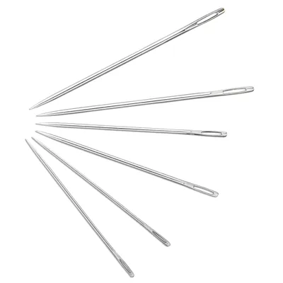 Produktbild von Prym 11246620, Handnähen, Stopfnadel, Metall, Silber, 6 Stück(e), Sichtverpackung