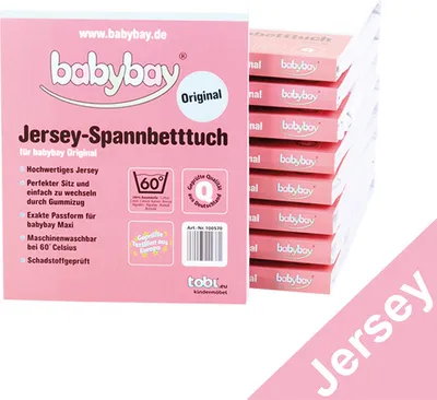 Produktbild von babybay Jersey Spannbetttuch für Original, weiß