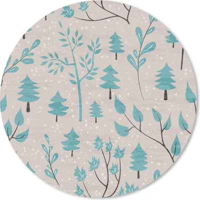 Produktbild von MuchoWow® Mauspad Mousepad Winter - Wald - Design 50x50 cm - Mousepads - Maus Mat - Pad - Mausunterlage - Vinyl