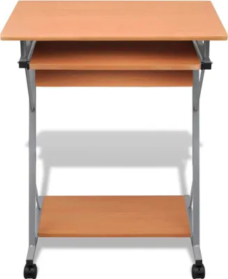 Produktbild von vidaXL Computertisch Computerwagen PC Tisch Bürotisch Laptop auf Rollen braun