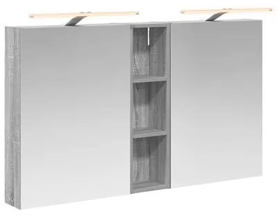 Produktbild von Badezimmerschrank-Set 3 pcs 120 x 14,5 x 70 cm Holzwerkstoff