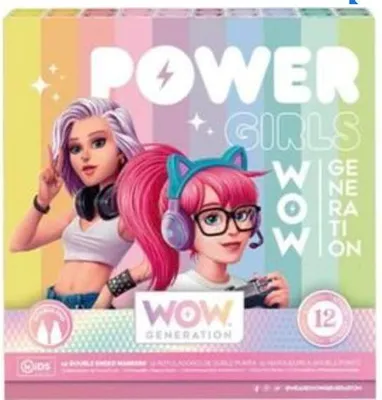 Produktbild von Wow Generation Doppelmarker-Set, gemischte Farben, 12-teilig