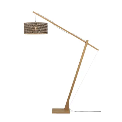 Produktbild von GOOD&MOJO - Stehleuchte Java - Bambus/Schwarz - 175x50x207cm für Wohnzimmer, Schlafzimmer