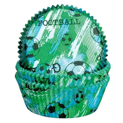 Produktbild von Muffinförmchen - Fußball - 60 Stück