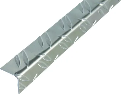 Zdjęcie produktu dla Alberts 468866 Profil kątowy, wytłaczany falisty, aluminiowy, pusty, 1000 x 35,5 x 35,5 mm