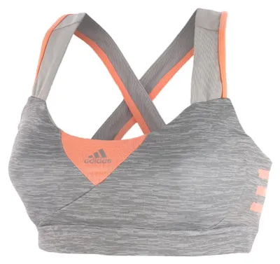 Productafbeelding van adidas dames sportbeha GT SN X, grijs/wit, maat 2XS, artikelnummer 4056561405408