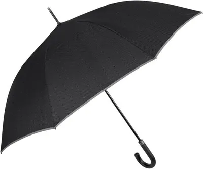 Image de Parapluie noir avec enjoliveur réfléchissant Perletti Technology, 21802