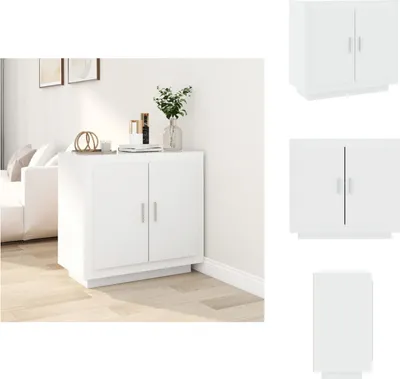 Zdjęcie produktu dla vidaXL Kredens biały 80x40x75 cm materiał drewnopochodny - Kredensy