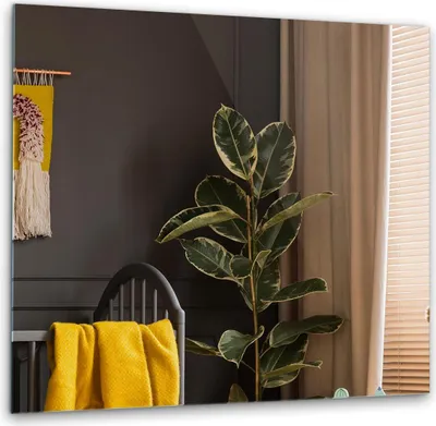 Produktbild von Wandspiegel – Rahmenloser Spiegel - 50 cm x 50 cm - Badezimmerspiegel - Quadratisch Glas