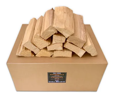 Produktbild von PINI Grillholz OHNE RINDE Buche 20 Kg Brennholz ca. 25 cm für Pizzaofen Grill Smoker Kamin Feuerschale