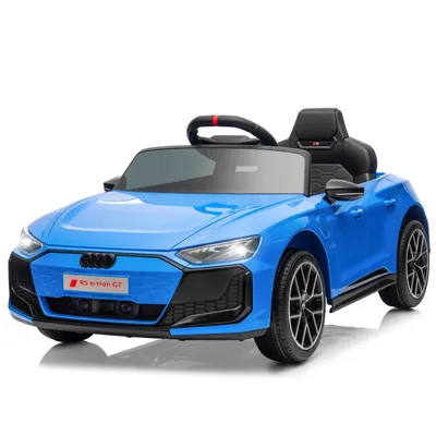 Immagine prodotto di Auto elettrica per bambini 12V 4,5Ah, 2 velocità, telecomando 2,4G, adatta a bambini dai 3 ai 5 anni, Audi RS e-tron GT, azzurro