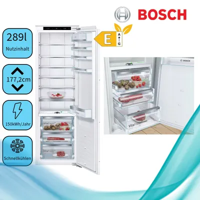 Produktbild von Bosch Serie | 8, Einbau-Kühlschrank, 177.5 x 56 cm, Flachscharnier KIF81PFE0