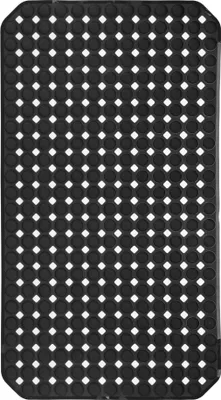 Obrázok produktu pre BABEL Protiskluzová podložka do vane 68 x 37 cm, prísavky, čierna, kruhy