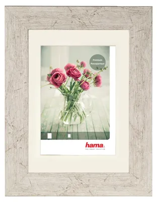 Image de Hama cadre plastique "Chalet", taupe, 15 x 20 cm