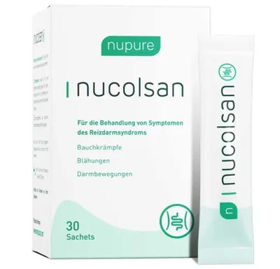 Zdjęcie produktu dla Suplement diety dla zdrowych jelit Nupure Nucolsan, 30 saszetek