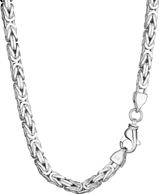 Produktbild von Königskette 925 Silber Vierkant diamantiert Massive Halskette 50cm B: 7,1mm 3480