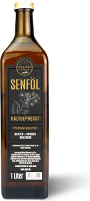 Produktbild von Senföl 1000 ml Glas Flasche