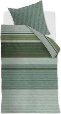 Produktbild von At Home Renforcé-Bettwäsche-Garnitur Comprise Farbe Green Größe 155x220+80x80