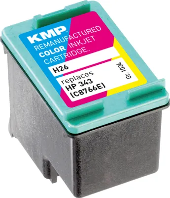 Produktbild von KMP Tintenpatrone passend für HP 343 C8766EE 3-farbig