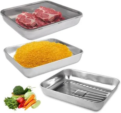 Produktbild von Edelstahl-Kühlbox, luftdicht, stapelbar, für Käse, Fleisch, Obst