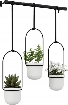 Image de Relaxdays Support Mural Métallique pour Fleurs Suspendu