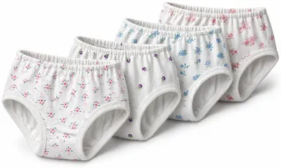 Immagine prodotto di 4x slip donna pantaloni biancheria intima cotone, fiori/56/58