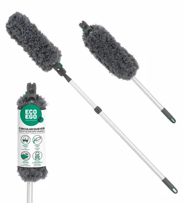 Produktbild von York Staubwedel Teleskop - Staubmagnet - Mikrofaser Staubwischer - Teleskopstiel