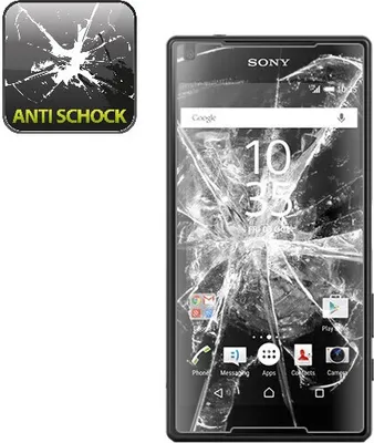 Produktbild von 4x Panzerfolie für Sony Xperia Z5 Compact ANTI-SCHOCK Displayschutzfolie KLAR