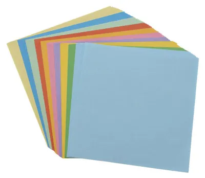 Produktbild von Farbiges Papier, quadratisch, 90 Blatt